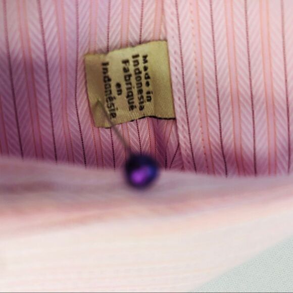 HP! Tommy Bahama Mens Pink Long-Sleeve Button-Down Shirt - Picture 12 of 13